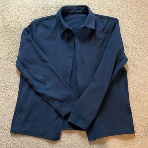 Men’s lululemon snap up blue shirt jacket sz M